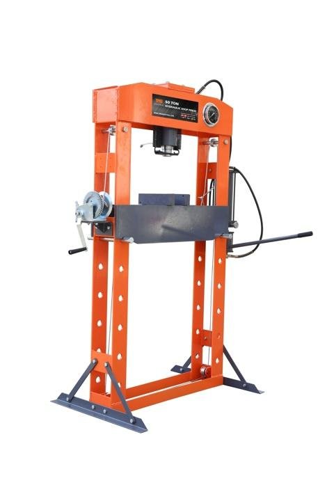 TMG-SP50 50 Ton Capacity Hydraulic Shop Press, Heavy Duty Pressing, Air and Manual Dual Operating, 125 PSI - Image 4
