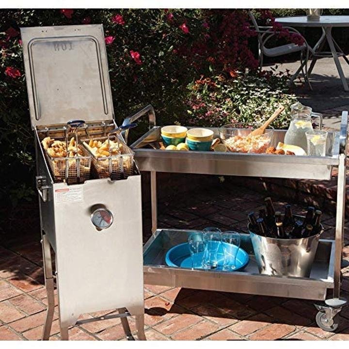 Bayou Classic 700-701 4-Gallon Bayou Fryer Stainless Steel - Image 6