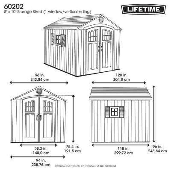 8 Ft. x 10 Outdoor Storage Shed 340 - Image 26