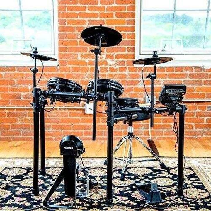 Alesis Drums Nitro Mesh Kit – Eight Piece All Mesh Electronic Drum Kit With Super Solid Aluminum Rack, 385 Sounds, 60 Play Along Tracks, Connection Cables, Drum Sticks & Drum Key Included - Image 4