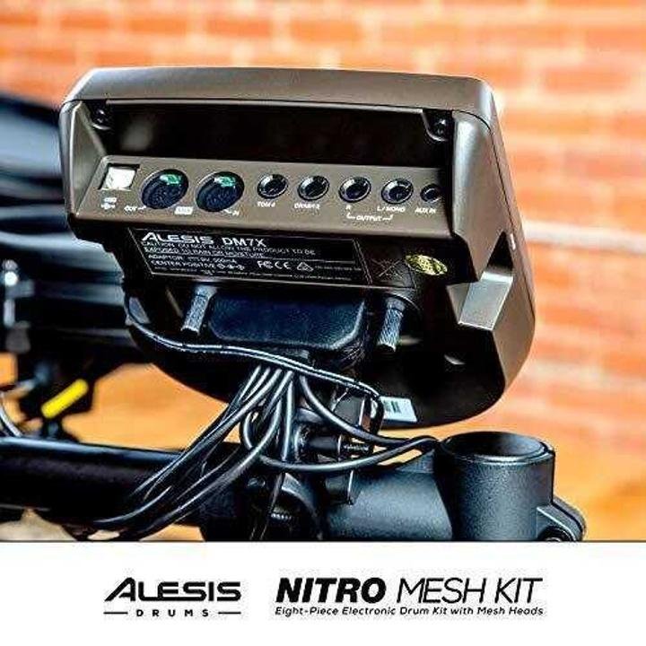 Alesis Drums Nitro Mesh Kit – Eight Piece All Mesh Electronic Drum Kit With Super Solid Aluminum Rack, 385 Sounds, 60 Play Along Tracks, Connection Cables, Drum Sticks & Drum Key Included - Image 6