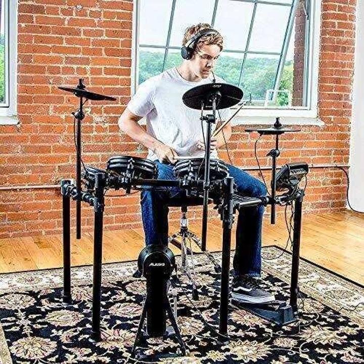 Alesis Drums Nitro Mesh Kit – Eight Piece All Mesh Electronic Drum Kit With Super Solid Aluminum Rack, 385 Sounds, 60 Play Along Tracks, Connection Cables, Drum Sticks & Drum Key Included - Image 18