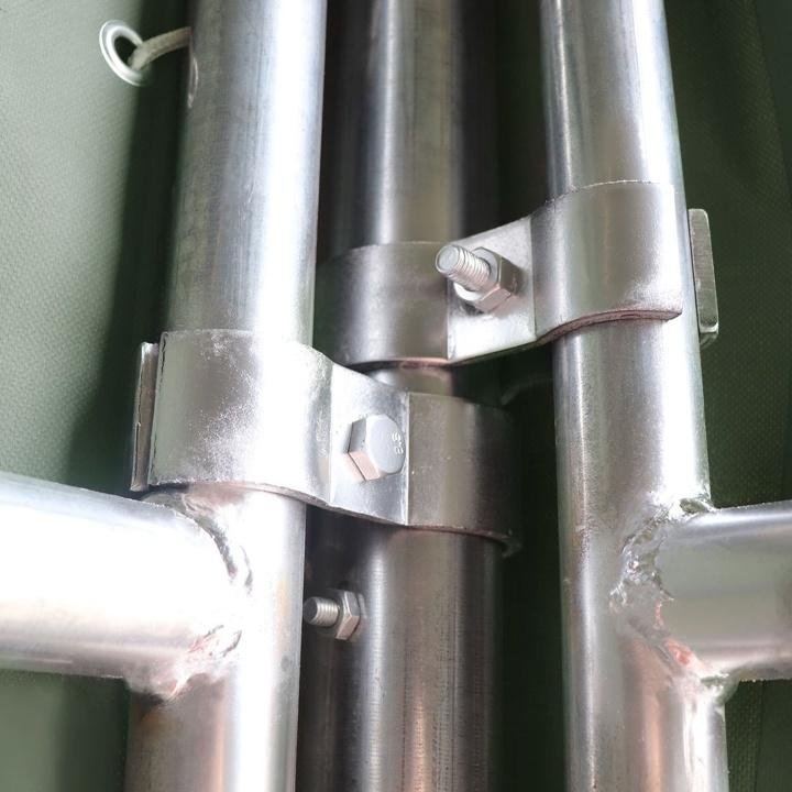 TMG-ST2020L 20′ x 20′ Single Truss Livestock Corral Shelter w/ 17oz PVC Cover - Image 10