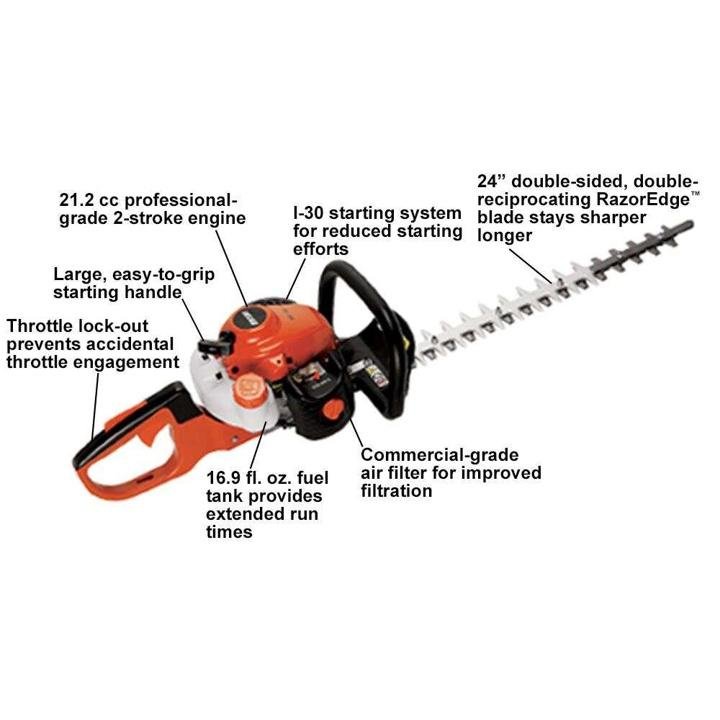 ECHO 24 in. 21.2 cc Gas 2-Stroke Cycle Hedge Trimmer - Image 3