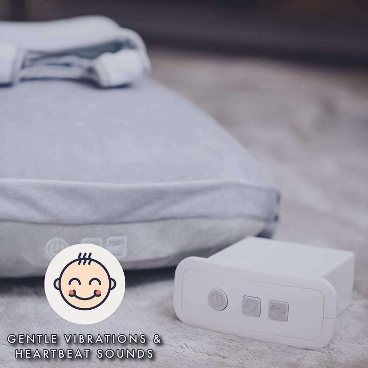 Babocush Newborn Comfort Cushion with Gentle Vibration and Heartbeat Sound, Helps Prevent Colic, Relieves Gas and Reflux, Provides Essential Tummy Time - Image 3