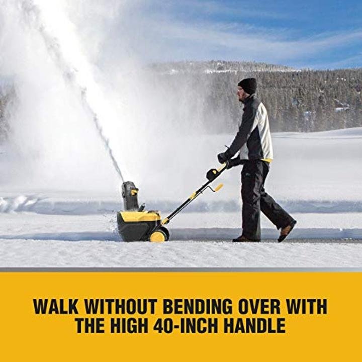 AchiForce Snow Blower, 20-Inch Cordless Snow Thrower, Electric 40 V Brushless Snow Shovel Kit, 736 lbs./Minute, Dual LED Spotlights, Battery & Quick Charger Included - Image 3