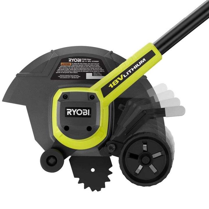 RYOBI ONE+ 9 in. 18-Volt Lithium-Ion Cordless Edger – 2.0 Ah Battery and Charger Included - Image 6