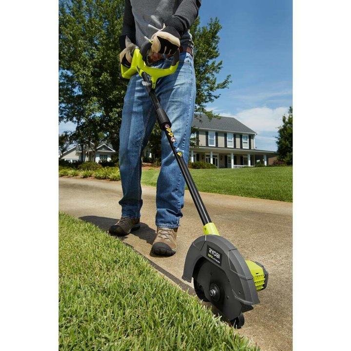 RYOBI ONE+ 9 in. 18-Volt Lithium-Ion Cordless Edger – 2.0 Ah Battery and Charger Included - Image 7