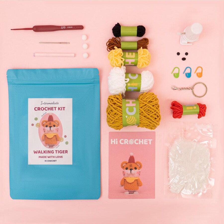 Cute Animal Walking Tiger Crochet Kit - Image 5