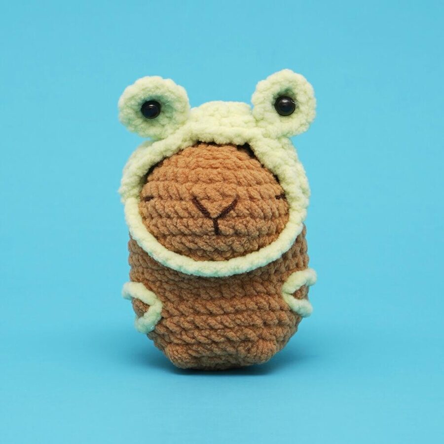 Cute Magnetic Animals Capybara Bee Little Fish Love Bear Crochet Kit - Image 7