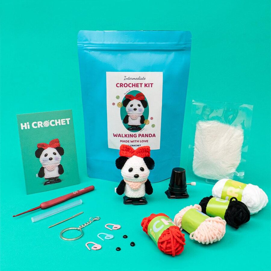 Cute Animal Walking Panda Crochet Kit - Image 2