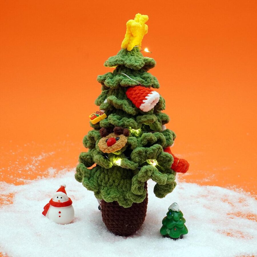 Crochet Christmas Shiba, Santa, Snowman, Tree and Hat Amigurumi Christmas Animals Gift - Image 25