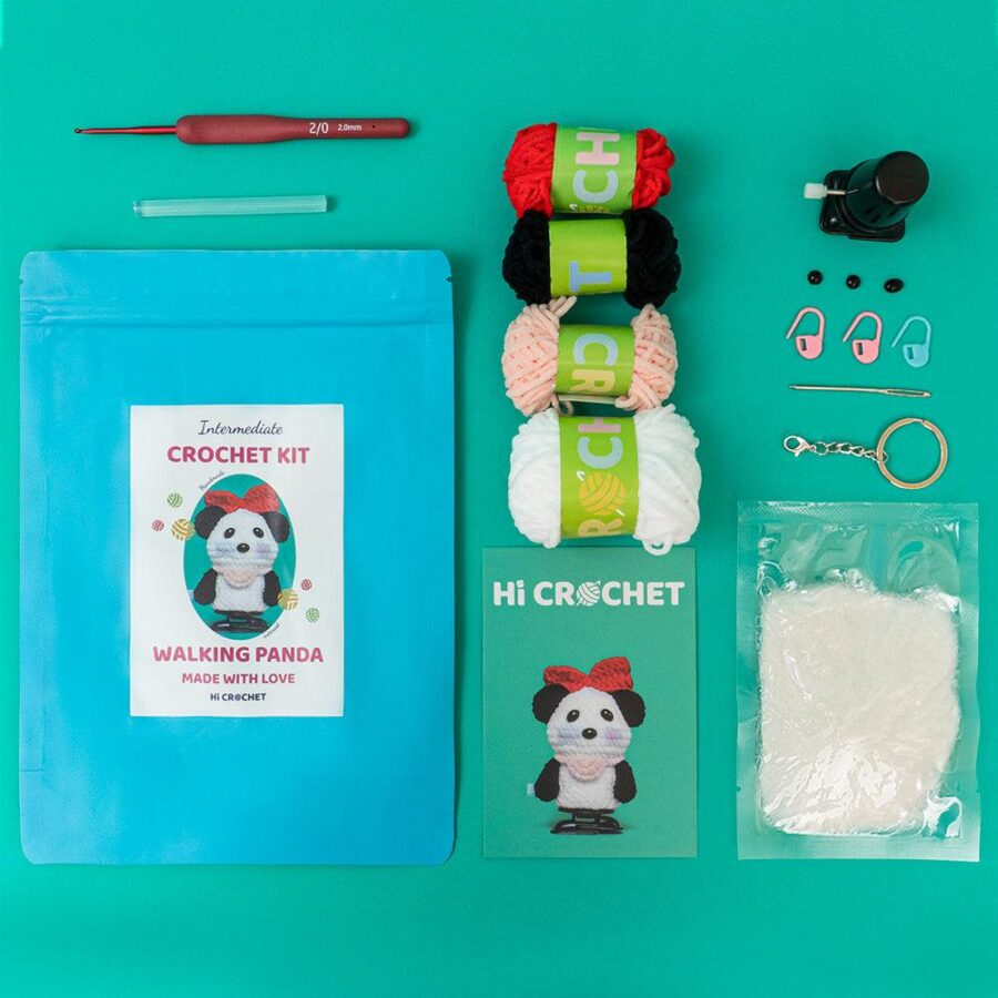 Cute Animal Walking Panda Crochet Kit - Image 5