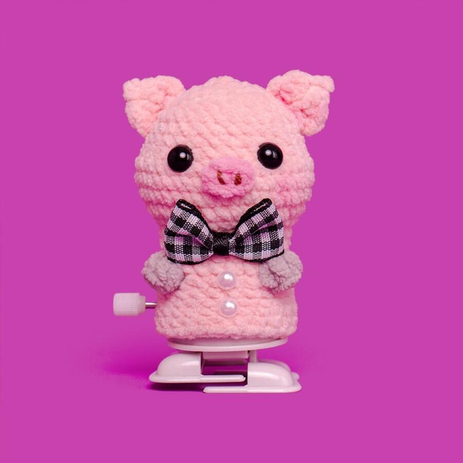 Cute Walking Piggy Crochet Kit