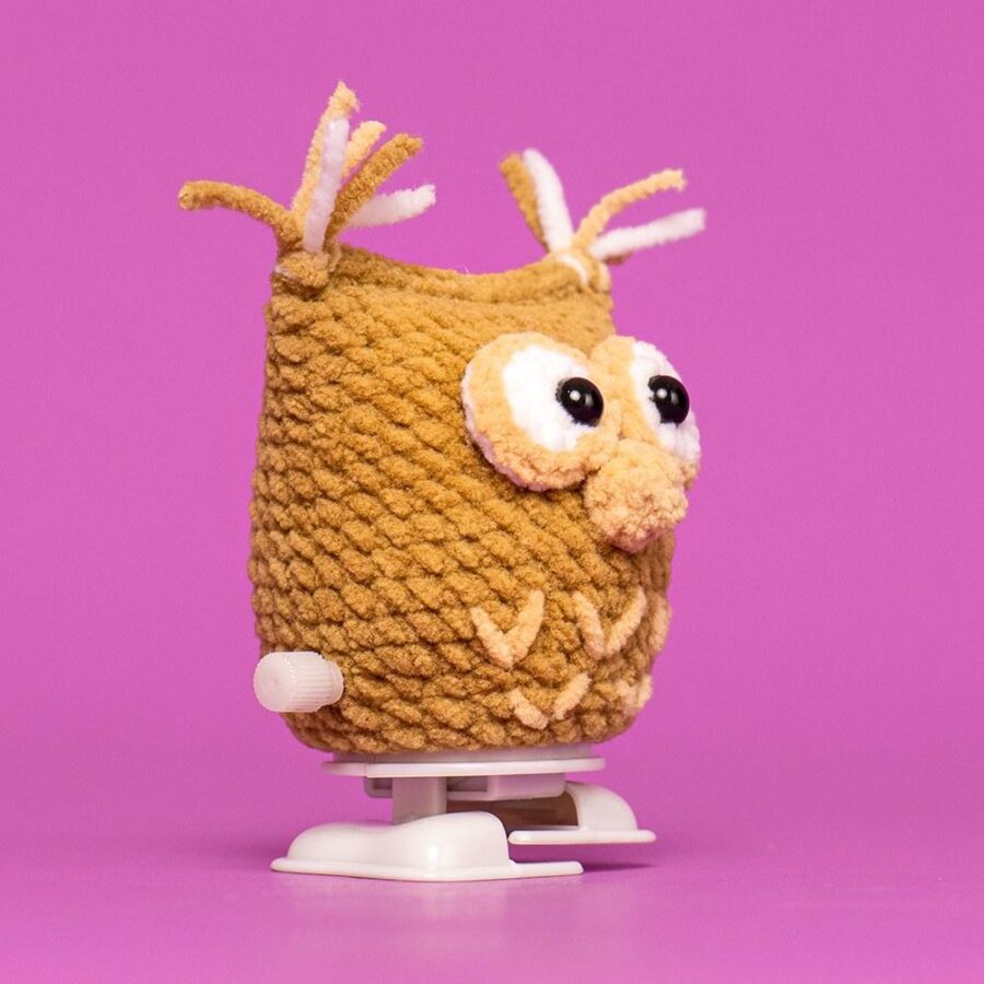 Cute Animal Walking Owl Crochet Kit - Image 3