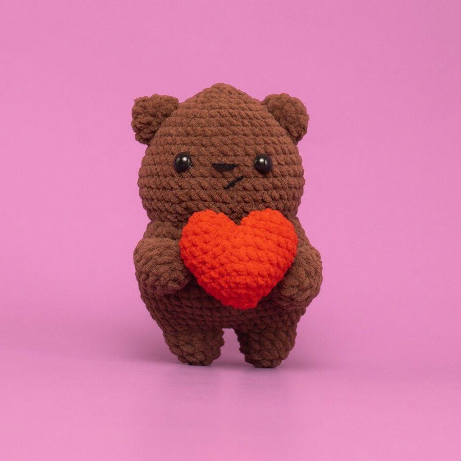 Cute Magnetic Animals Capybara Bee Little Fish Love Bear Crochet Kit - Image 33