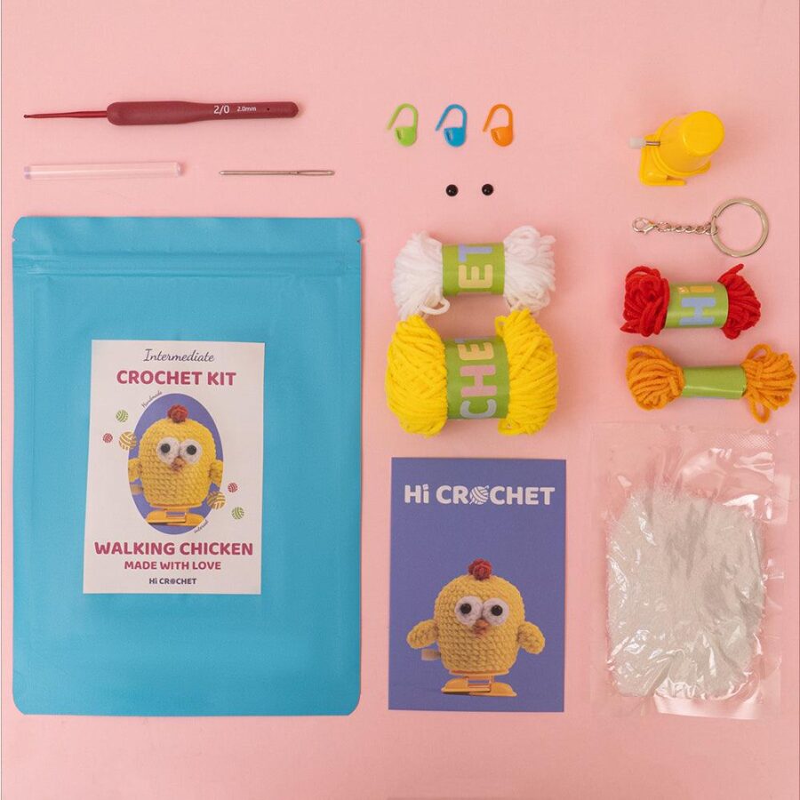 Cute Walking Chickens Crochet Kit - Image 5