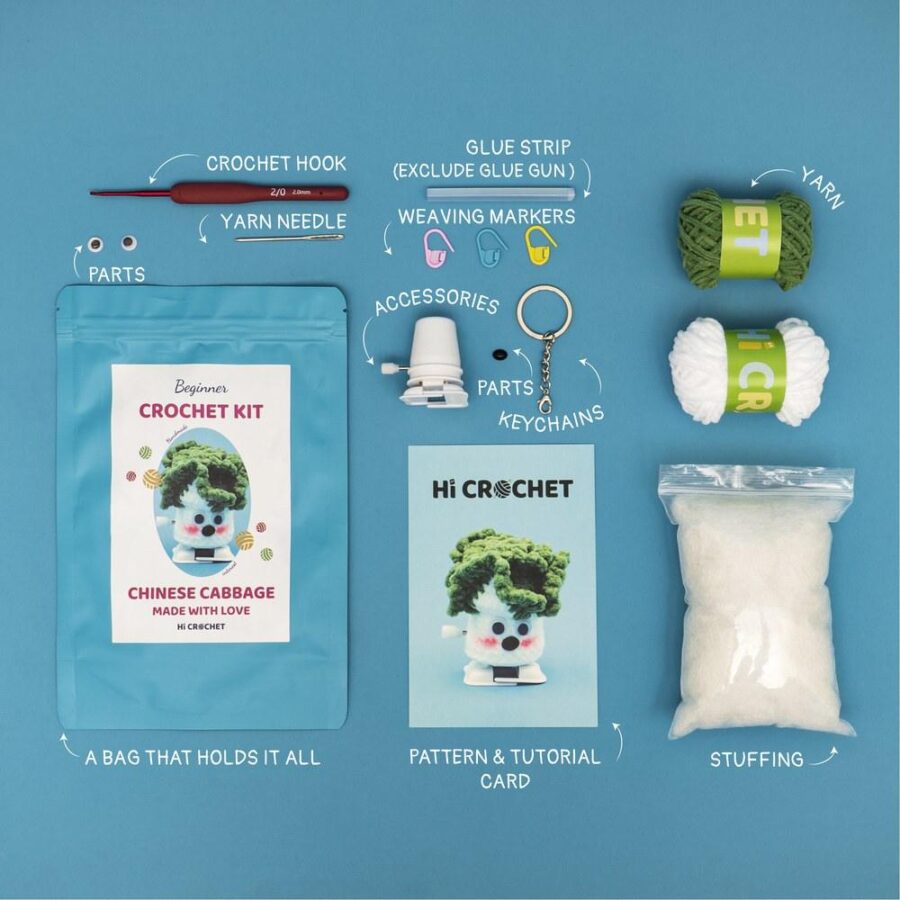 Crochet Kit Vegetarian Lovers Handmade Knitted Crochet Can Walking Vegetable - Image 36