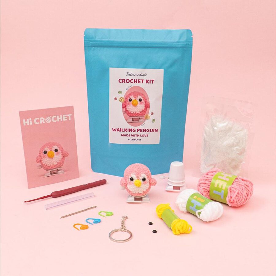 Cute Animal Walking Penguin Crochet Kit - Image 2
